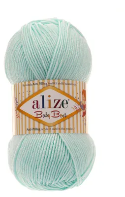 Produktbild von 100g Strickgarn ALIZE Baby Best uni Babywolle Wolle Antipilling, freie Farbwahl