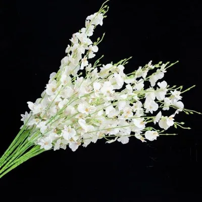 Image de Décoration de mariage en soie « Orchidées » (lot de 8 pièces)