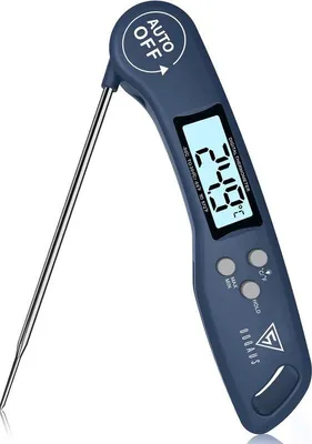 Produktbild von Digitale Fleischtabelle Grillthermometer Blau LCD