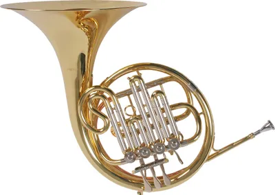 Produktbild von Single Waldhorn, Goldmessing Mundrohr, fester Schallbecher, gefütterter Koffer, Bb Stimmung, Mundstück