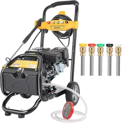 Produktbild von Benzin Hochdruckreiniger - 7,5 PS mobil - 2465 PSI - 8,5 l/min - 3400 U/min - 5 Düsen - Manueller Start