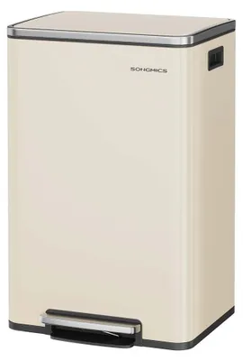 Produktbild von Abfallbehälter aus braunem Stahl - Treteimer - 50 l - 41,6 x 37,2 x 64,7 cm