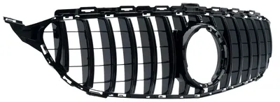Kühlergrill Grill Sport Schwarz Glanz für Mercedes C-Klasse W205 S205 2018-2021 – Produktansicht