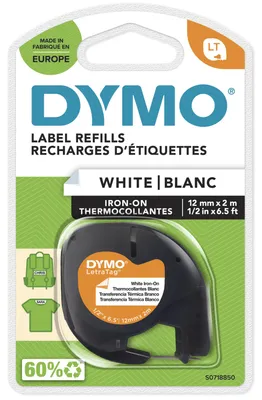 Obrázek produktu pro S0718850 Dymo 12Mm Schwarz-Weiss