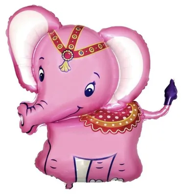 Immagine prodotto di Palloncino Spagnolo 24" A Forma Di Elefante, Colore Rosa
