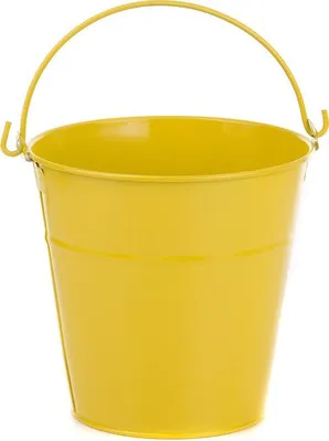 Produktbild von Blecheimer Vintage als Blumentopf / Dekoration Gelb