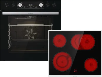 Produktbild von Black Set 4 Heissluft Einbauherdset
