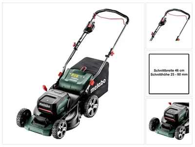 Produktbild von Metabo RM 36-18 LTX BL 46 solo Akku-Rasenmäher