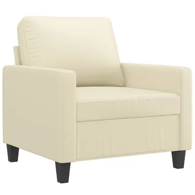 Produktbild von vidaXL Sessel Creme 60 cm Kunstleder