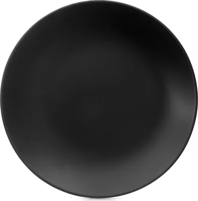 Produktbild von Kleiner Dessertteller für Kuchen Dessert Keramik Schwarz 20,5 cm