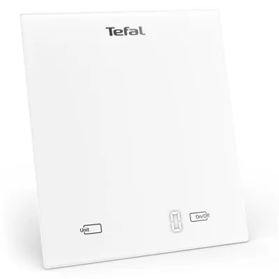 Immagine prodotto di Tefal Essential BC5504V0, Bilancia da cucina elettronica, 5 kg, 1 g, Bianco, Vetro temperato, Vetro