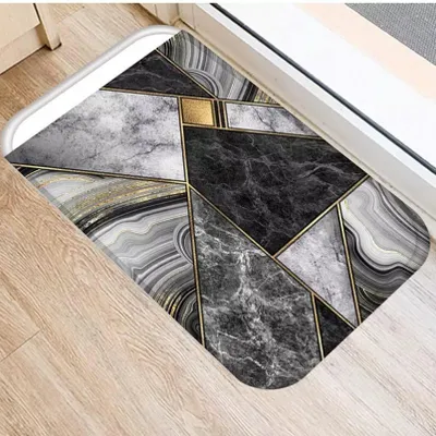 Image de Tapis de sol antidérapant "Bienvenue" - Tapis de 60 x 90 cm pour salle de bain et cuisine