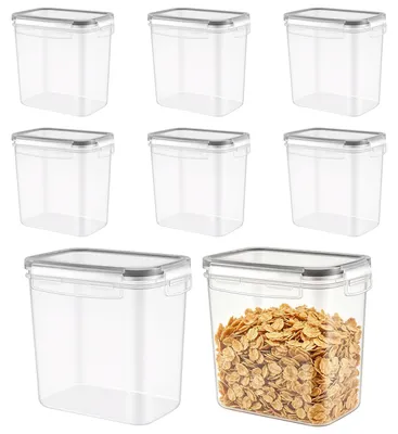 Vorratsdosen 1,4 l, 8er Set, PP, transparent, stapelbar