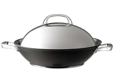 Produktbild von CIRCULON Infinite 80962 Wokpfanne, 36 cm max. Durchmesser, Eloxiert, Induktionsherd-geeignet, Antihaftbeschichtung, inkl. Deckel