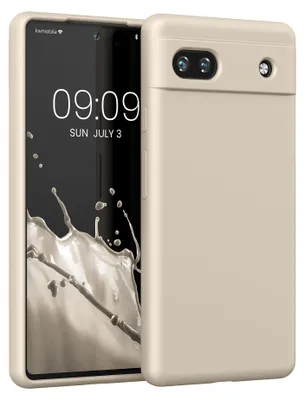 Produktbild von kwmobile Handyhülle für Google Pixel 6a Hülle, für Pixel 6a Case - Hülle Silikon - kabelloses Laden - Creme