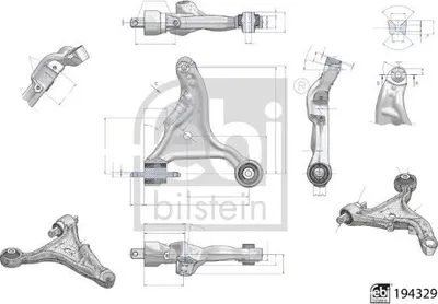 Produktbild von FEBI BILSTEIN 194329 Querlenker Vorne Links für VOLVO V70 II (285) S60 I (384)