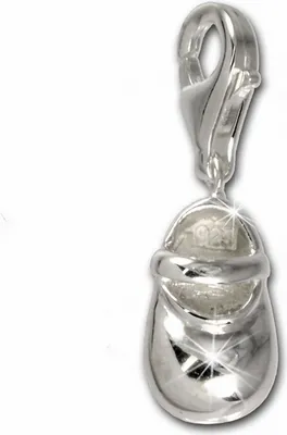 Produktbild von SilberDream Charm Schmuck Armband Anhänger Baby Schuh 925 Echt Silber FC3011