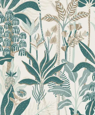 Produktbild von Khroma by Masureel Tapete Blumen Beige - 630567 - 53 cm x 10.05 m