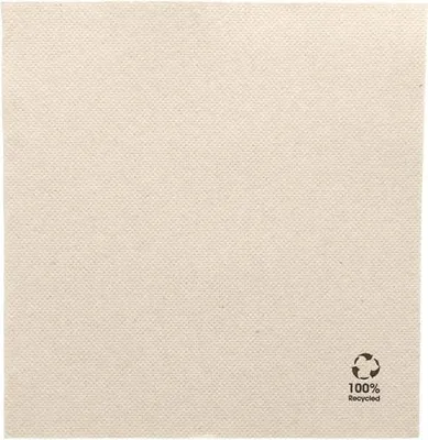 Image de serviettes 2 plis "Recyclé" 33 x 33 cm 50 pièces.