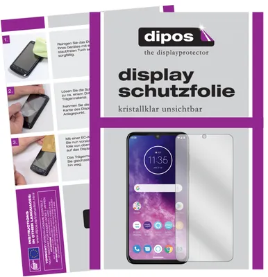 Produktbild von 5x Schutzfolie für Motorola One Zoom klar Displayschutzfolie Folie Display Schutz dipos