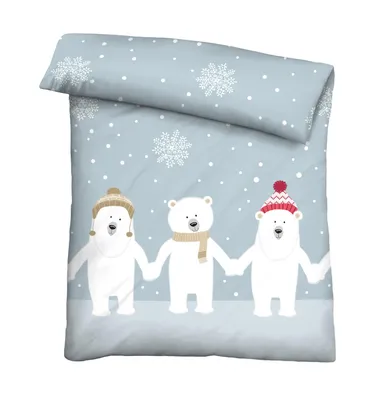 Immagine prodotto di Biberna beaver biancheria da letto per bambini orso polare 100x135 cm + 40x60 cm