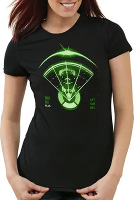 Produktbild von style3 Alien Radar Damen T-Shirt xenomorph ripley, Größe:S