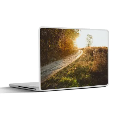 Produktbild von MuchoWow® Laptop Aufkleber Sticker Cover Weg - Natur - Baum 40x30 cm - Laptop Dekoration - Selbstklebend