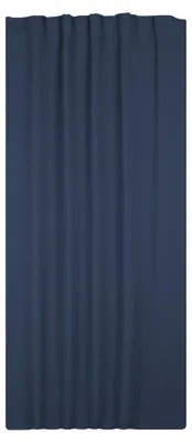 Produktbild von Verdunklungsgardine Blackout Kräuselband Vorhang 135 x 245 Gardine navy blau