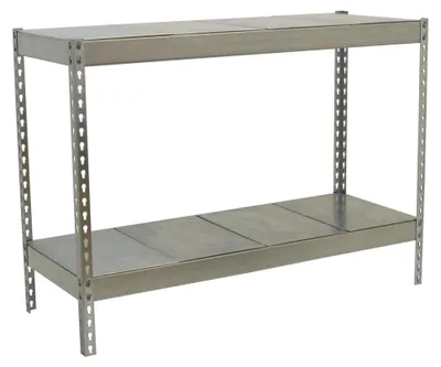 Image de Etagère Sans Vis Ecoforte 1504-2 Metal 900 Galva/galva Galvanisé 900x1500x450 - Simonrack