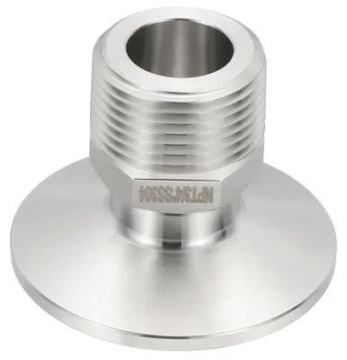 Tri-Clamp-Adapter 1,5" auf NPT 3/4" AG, 304 Edelstahl, 50,5 mm