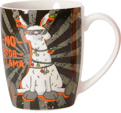 Produktbild von Lama Kaffeebecher in schwarz