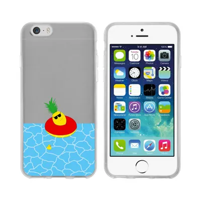 Produktbild von PhoneNatic Case kompatibel mit Apple iPhone 6 Plus / 6s Plus Silikon-Hülle Sommer Ananas M2