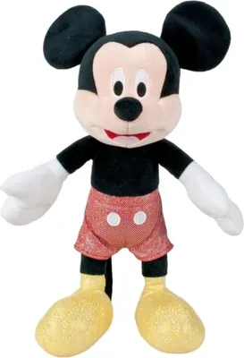 Immagine prodotto di Peluche Disney Topolino 35 cm - 100° anniversario, Topolino Sparkle con paillettes