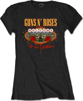 Produktbild von Guns N' Roses Welcome to the Jungle Black L Damen T-Shirt