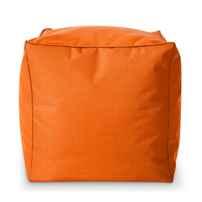 Produktbild von Green Bean® Sitzhocker "Cube" 40x40x40cm mit EPS Perlen Füllung - Fußhocker für Sitzsäcke - Orange