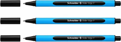 Produktbild von Schneider Kugelschreiber Slider Edge F 3er-Set schwarz