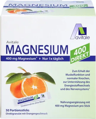 Produktbild von Avitale Magnesium 400 Direktgranulat Orange, 50 St. Beutel