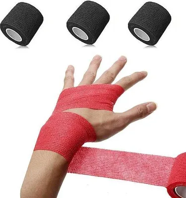 Imagen del producto de Apósitos autoadhesivos s - Tiras de vendaje - Compresas - Adecuados para contusiones e inflamaciones en humanos y animales (15 cm x 4,5 m) - s, 15 cm x 4,5 m