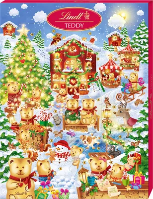 Zdjęcie produktu dla Kalendarz adwentowy Lindt Teddy Hidden Object w mlecznej czekoladzie 265g