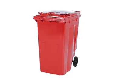Produktbild von SARO 2 Rad Müllgroßbehälter 240 Liter -rot- Modell MBG240RO