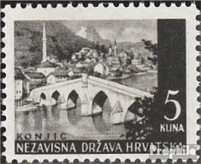 Produktbild von Briefmarken Kroatien 1941 Mi 55 mit Falz Landschaften