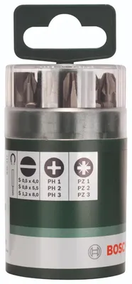 Produktbild von Schrauberbit-Set Standard, gemischt (S, PH, PZ)