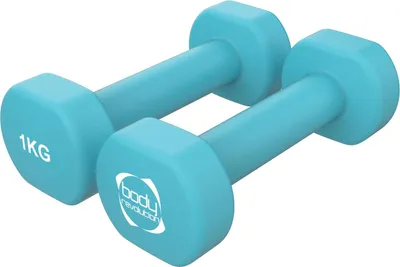 Produktbild von Neopren-Hantel-Set 2 x 1 kg Handgewichte aus Gusseisen mit Neoprenbeschichtung Flache, rutschfeste Basis Für Zuhause, Fitnessstudio, Krafttraining, Pilates und Heimtraining
