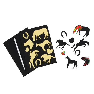 Zdjęcie produktu dla Naklejki zdrapki Horse Friends