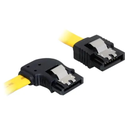 Produktbild von DeLOCK 0.7m SATA M/M, 0,7 m, Männlich/Männlich, Gelb