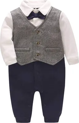 Produktbild von Baby Junge Smoking Neugeborenen Strampler 6-9