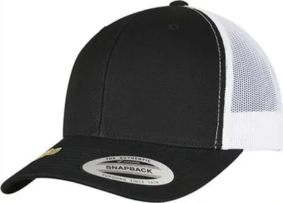 Produktbild von FLEXFIT 6606RT | YP Classics Recycled Retro Trucker Cap 2-Tone - Farbe: Black/White - Größe: One Size