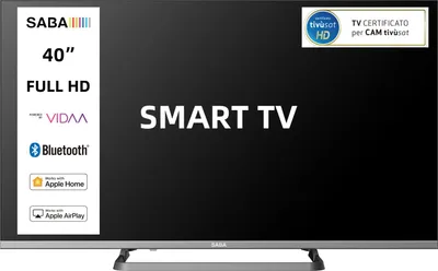 Immagine prodotto di SABA SA40SM10VDA, 101,6 cm (40"), 1920 x 1080 px, LED, Smart TV, Wi-Fi, Grigio