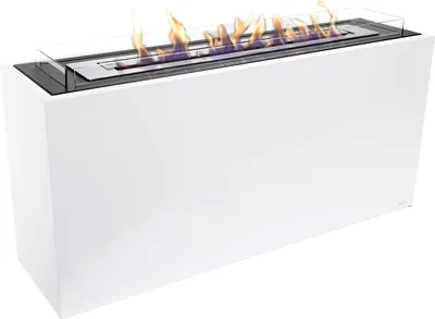Produktbild von Purline GEA, Freistehende Feuerstelle, offen, Ethanol, Weiß, Drinnen, Horizontal