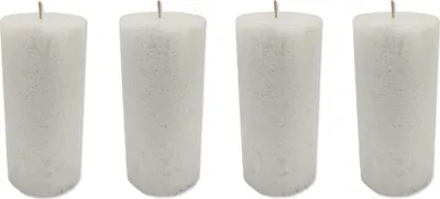 Produktbild von Kerze mit Schimmer - 7 x 15 cm weiß - 4 Stück